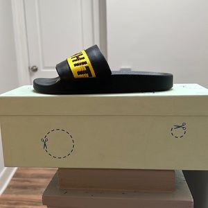 Black- Off White Slides